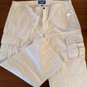 Old Navy Light Beige Baggy Cargo Wide Leg Pants